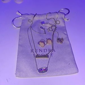 Kendra Scott Earrings and two necklaces
